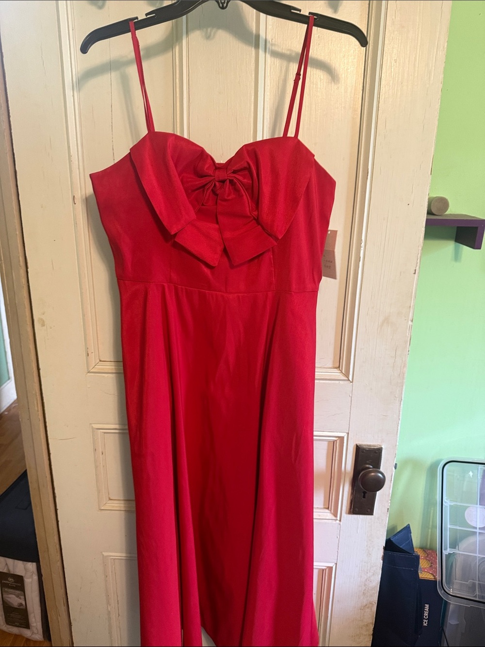a new day Bright Red Dress Top